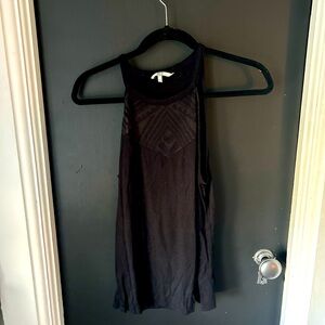 High collar tank top